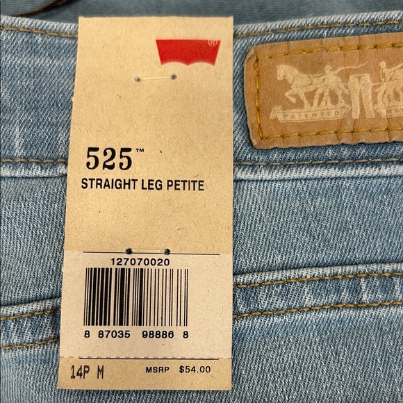 Levi's Women's 525 Perfect Waist Straight Jeans - Light Blue - Picture 3 of 11